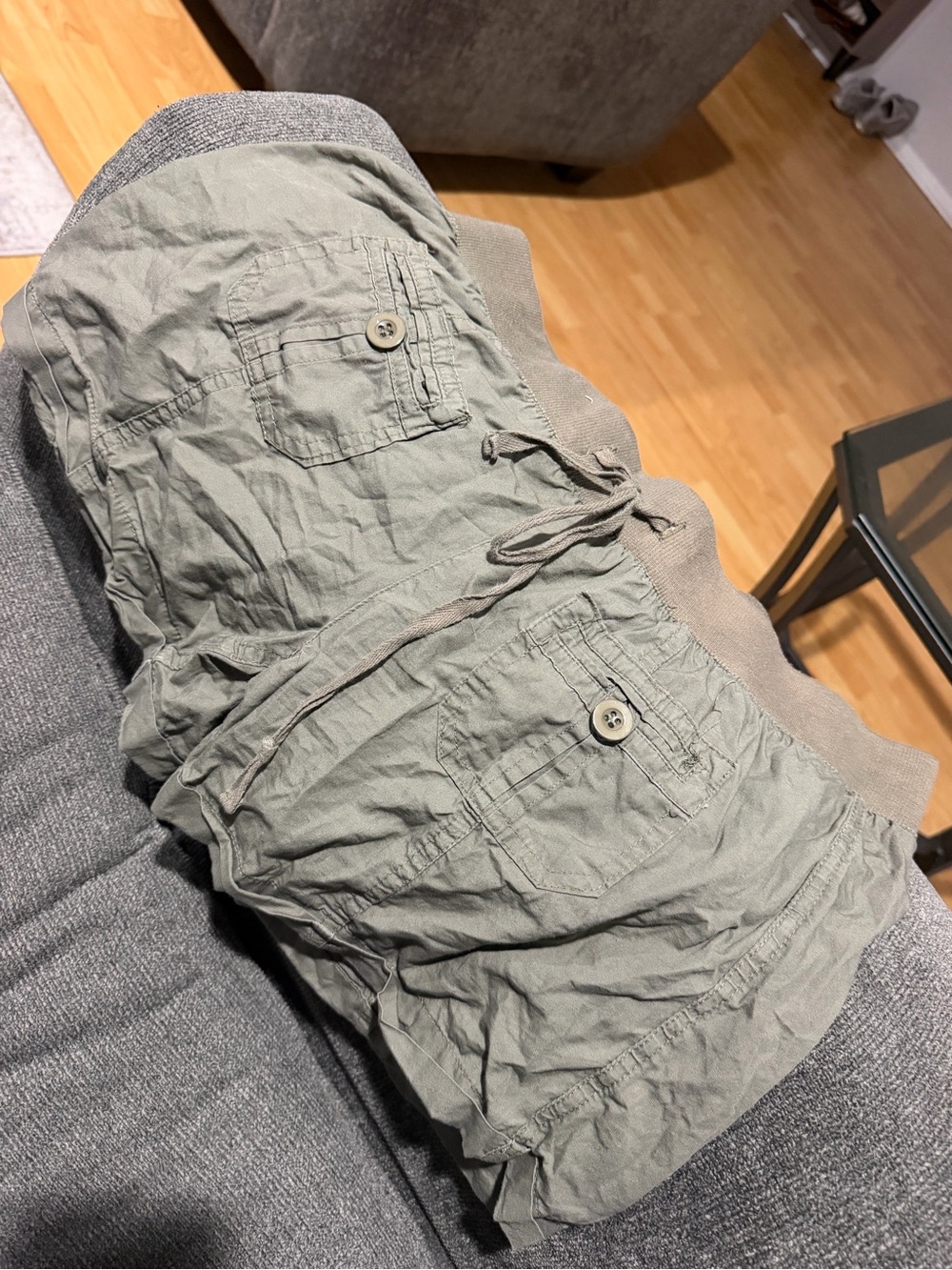 Rue21 Men's Olive Cargo Drawstring Shorts